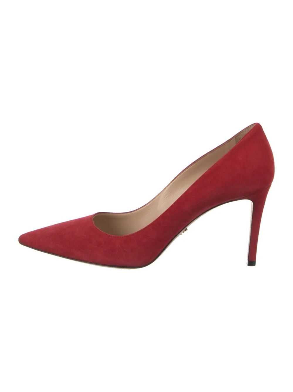 PRADA Suede Stiletto Heel Pumps, Women's Size 41 Red, NWB!!!